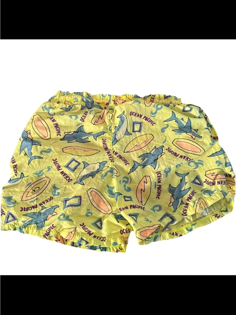 Vintage OP Ocean Pacific 90s Boys Swim Trunks Board Shorts Sharks 3Т